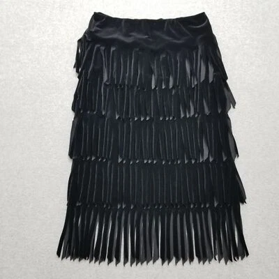 Falda Tadashi Shoji Mujer Mediana Terciopelo Negro 28x28 Foto 1 de 4