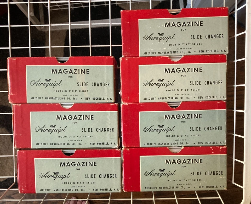复古 • Airequipt • 7-36-2x2 照片幻灯片杂志适用于 Airequipt Changer — 第 1/1 张图片