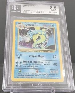 1999 Gyarados BGS 8.5 Pokemon Base Set Unlimited Holo Rare #6 - Picture 1 of 2
