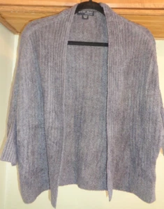 BAREFOOT DREAMS GRAY COZY CHIC RIBBED KNIT CARDIGAN SWEATER SHRUG NEW SZ S/M - Picture 1 of 7