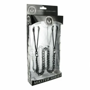 Reign Noir Nipple Tweezer Clip On Nipples Body Chain Sub Dom Master Series Slave - Picture 1 of 8