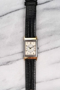 Vintage JLC Reverso Tank 80s Quartz Two Tone White Laquer Dial 30mm Case. - Picture 1 of 7