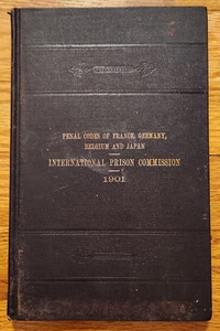 Penal Codes France Germany Belgium & Japan 1901 U.S. House of Representatives - Imagen 1 de 3