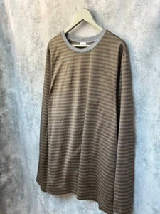 Zimmerli Pullover Baumwolle Streifen X Sea Island Pyjama Lang Braun Streifen Gr. XXL - Bild 1 von 12