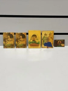 set of 5 metal vintage refrigerator magnets - Picture 1 of 12