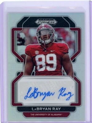 LaBryan Ray 2022 Panini Prizm Draft Picks Auto Prizm Alabama - Image 1 of 2