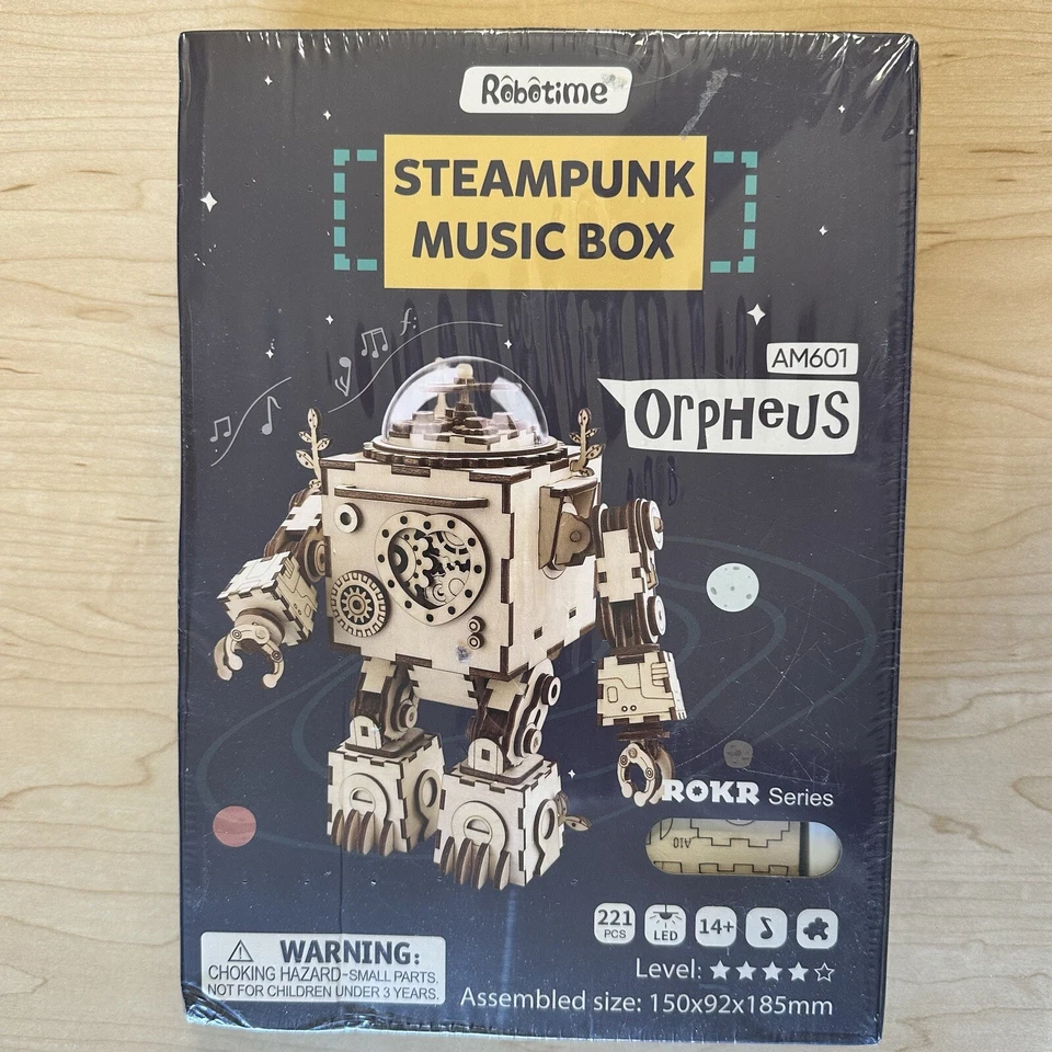 DIY Wooden Robot Assembly Model 3d Puzzle Toy Game for Kids Adult Education Gift