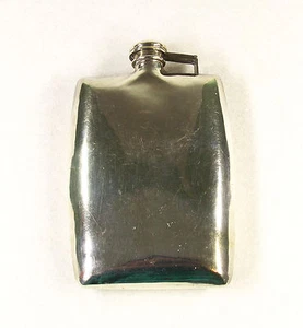 Japanese Solid Silver Flask Signed - Picture 1 of 11