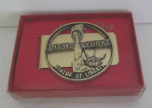 STATUE OF LIBERTY Money Clip 1960s-1970s in Box - Picture 1 of 1
