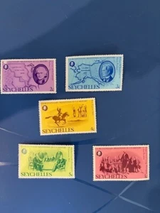 SEYCHELLES 1976 - Set of 5 Bi-Centenary of Amercican Revolution Steamps - Picture 1 of 2