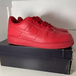 Nike Air Force 1 Low '07 LV8 1 Triple Red Scarpe Uomo Taglia 13 CW6999-600 - Foto 1 di 14