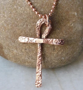 1 Pc Pure Copper Healing Cross Pendant Locket, Jewelry, Spiritual Kriya - Picture 1 of 4