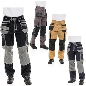 Pantalones de trabajo tácticos Cordura para hombre carga utilitaria pantalones de trabajo de combate de alta resistencia - Imagen 1 de 26