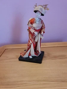 Hina vintage ? Bambola giapponese… Kimono rosso e oro - Foto 1 di 5