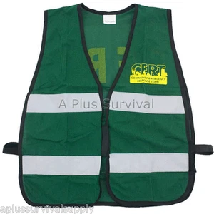 C.E.R.T. Chaleco de malla verde con tira reflectante CERT - Imagen 1 de 1