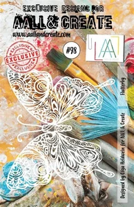 AALL and Create Stencil A5  by Olga Heldwein Flutterby #98 - Picture 1 of 4