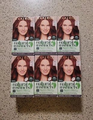 6 Clairol Natural Instincts 6RR Light Red Hair Dye No Amonia, Vegan Hair Color - Image 1 of 4
