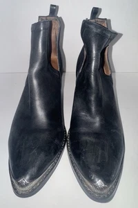 STIVALE DA DONNA JEFFREY CAMPBELL CROMWELL WESTERN CUTOUT ALLA CAVIGLIA IN PELLE NERA TAGLIA 8 - Foto 1 di 8