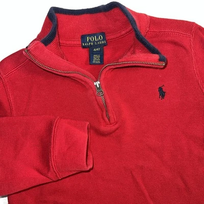Polo Ralph Lauren Red Sweater Toddler Boys Size 4/4t Holiday - Image 1 of 4