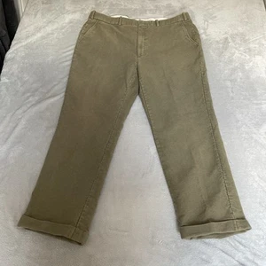 Orvis Vintage Men’s Moleskin Brushed Cotton Chino Trousers Green Size W39 L29 - Imagen 1 de 16