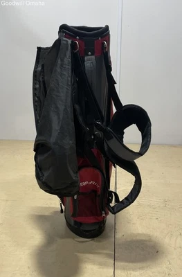 Top Flite XL 5-Way Divider Golf Stand Bag (Red/Gray) W/ Rain Coat - Image 1 of 4