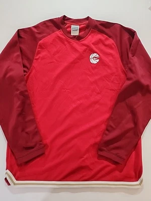 Vtg Y2K Nike Basketball Center Swoosh Warmup Jersey Long Sleeve Shirt Mens XXLT - Image 1 of 4