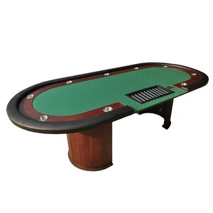 IDS 96" Clásico Luna Mesa de Poker Verde Velocidad Paño Pista de Carreteras Bandeja de Fichas Caja de Gota - Imagen 1 de 7