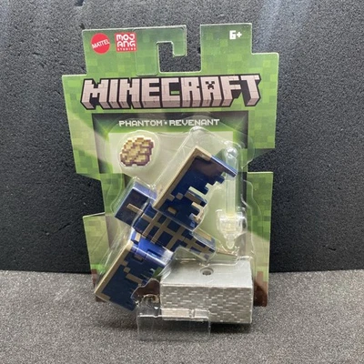 Mattel Minecraft PHANTOM w Phantom Membrane & Quartz Block 4.5" Figure NEW 2025 - Image 1 of 2