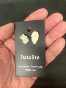 Yellow Datolite Keweenaw Point, Michigan Earring Pair Earrings - Picture 1 of 3