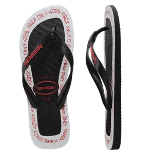 NEW Havaianas HAVAIANAS Top Print Goodvibez Black Female Thongs - Picture 1 of 4