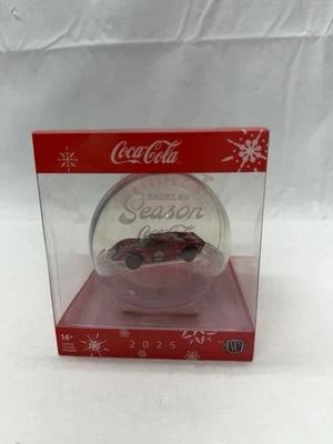 2025 M2 MACHINES CHRISTMAS ORNAMENT COCA-COLA 1966 FORD GT40 MKII RARE CHASE - Image 1 of 4