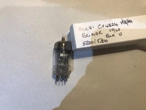Tubo de válvula Brimar KB/AD CV4024 12AT7WA ECC81 probado (T63) - Imagen 1 de 2