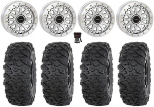 System 3 SB-6 15" Wheels Machined (6+1) 35" Roctane T4 Tires Ranger XP 9/1K - Picture 1 of 4