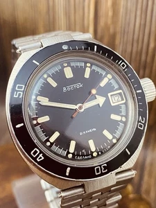 Vostok Wostok Amphibian Military Automatic Watch Vintage USSR Watch 40mm#8511 - Picture 1 of 23