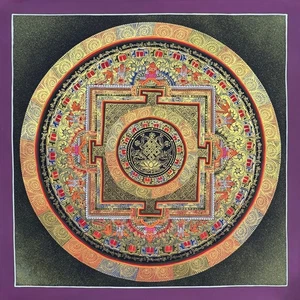 Infinite Knot Mandala Thangka Gemälde - Bild 1 von 9