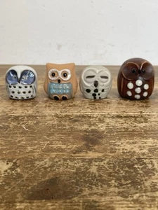 Paquete de gres de cerámica vintage Emson Pottery Owls - Imagen 1 de 13