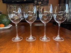 KIRKLAND SIGNATURE Crystal 10.5" Jumbo 25 oz Wine Glasses Set Of 3 Clear Glass - Picture 1 of 3