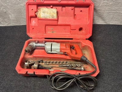 Milwaukee 1107-1 Heavy Duty Corded 1/2" Right Angle Drill With Case - Image 1 of 4