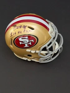 Mykel Williams handsignierter San Francisco 49ers Minihelm Beckett Witness (353) - Bild 1 von 4