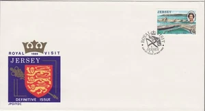 GB Stamps First Day Cover Jersey Definitive Royal Visit £1, sg500 harbour 1989 - Picture 1 of 1