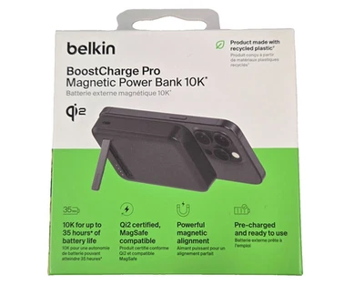 Nuevo Banco de Energía Magnético Belkin BoostCharge Pro 15W 10K Mah Qi2 Cargador Magasfe Foto 1 de 3