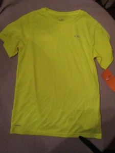 847B3 Champion 3082 C9 Boys Duo Dry Athletic Shirt Large 12-14 Yellow - Picture 1 of 2