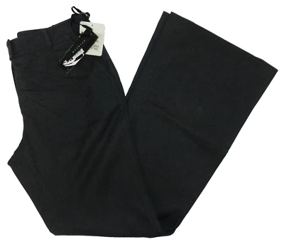 Pantalones elásticos de vestido Nine West talla 10 carbón acampanados pierna oficina pantalones nuevos con etiquetas nn43 Foto 1 de 4
