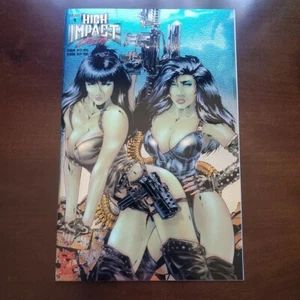 Double Impact # 1 - Chromium Cover (1995, High Impact Studios) - Picture 1 of 3