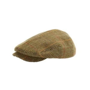 Joules Junior Green Tweed Flat Cap - Picture 1 of 1