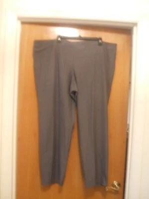 Eileen Fisher Sz 3X Ash Gray Washable Stretch Crepe Pants Slim Ankle NWT $178  - Image 1 of 4