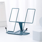 MSDADA Metal Book Stand for Desk, Adjustable Reading Rest Book Holder, Portable 