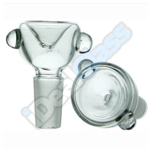Clear Glass on Glass Slide Bubbe Bowl w Marbles Personal Style 14 - 18mm - Picture 1 of 1