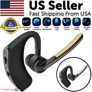 Bluetooth Earpiece Wireless Headset Noise Cancelling Headphones Driver Trucker - Picture 1 of 27