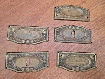 AB1) LOT Ornement Entrée de Serrure laiton  ART DECO / Commode / Meuble  - Photo 1/4